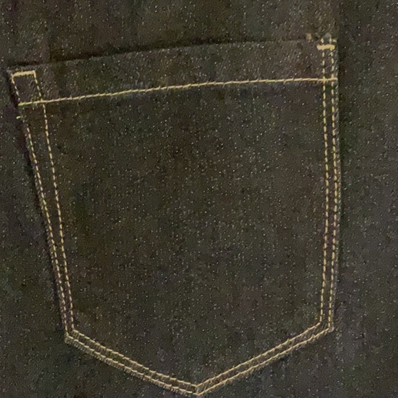 Blank NYC Metallic Weave Denim Micro Mini Skirt, Size 27, Dark Blue/Gold, NWT - Picture 4 of 8